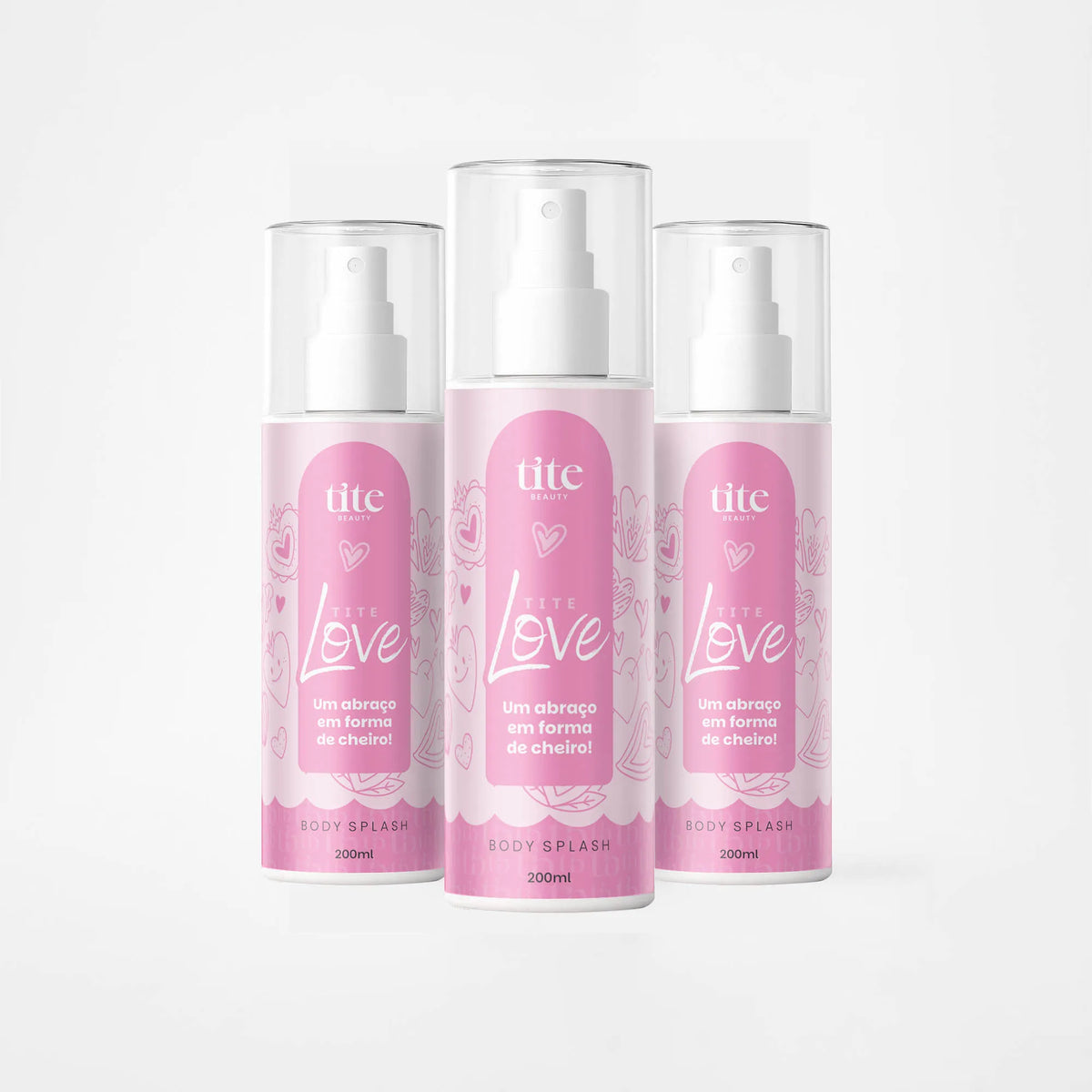 Kit Body Splash Love - Tite Beauty 3 Un 200ml