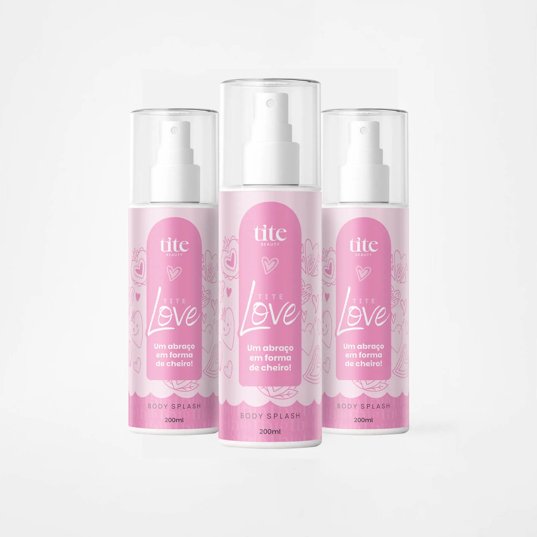 Kit Body Splash Love - Tite Beauty 3 Un 200ml