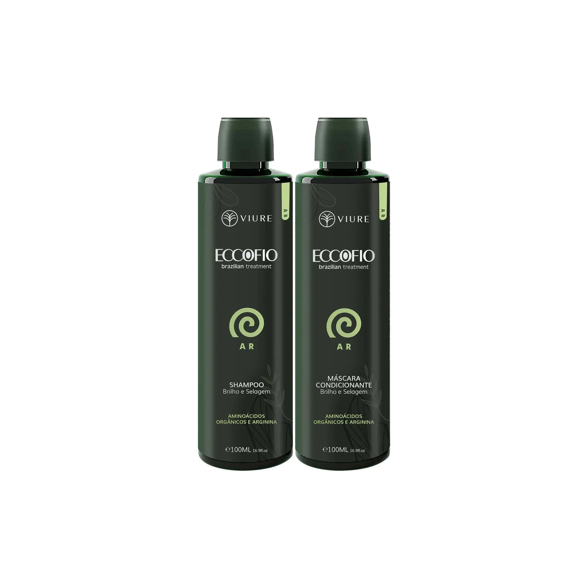 Kit de viagem EccoFio Ar - Brilho intenso, redução de pontas duplas e porosidade, e reequilíbrio do PH - 100ml