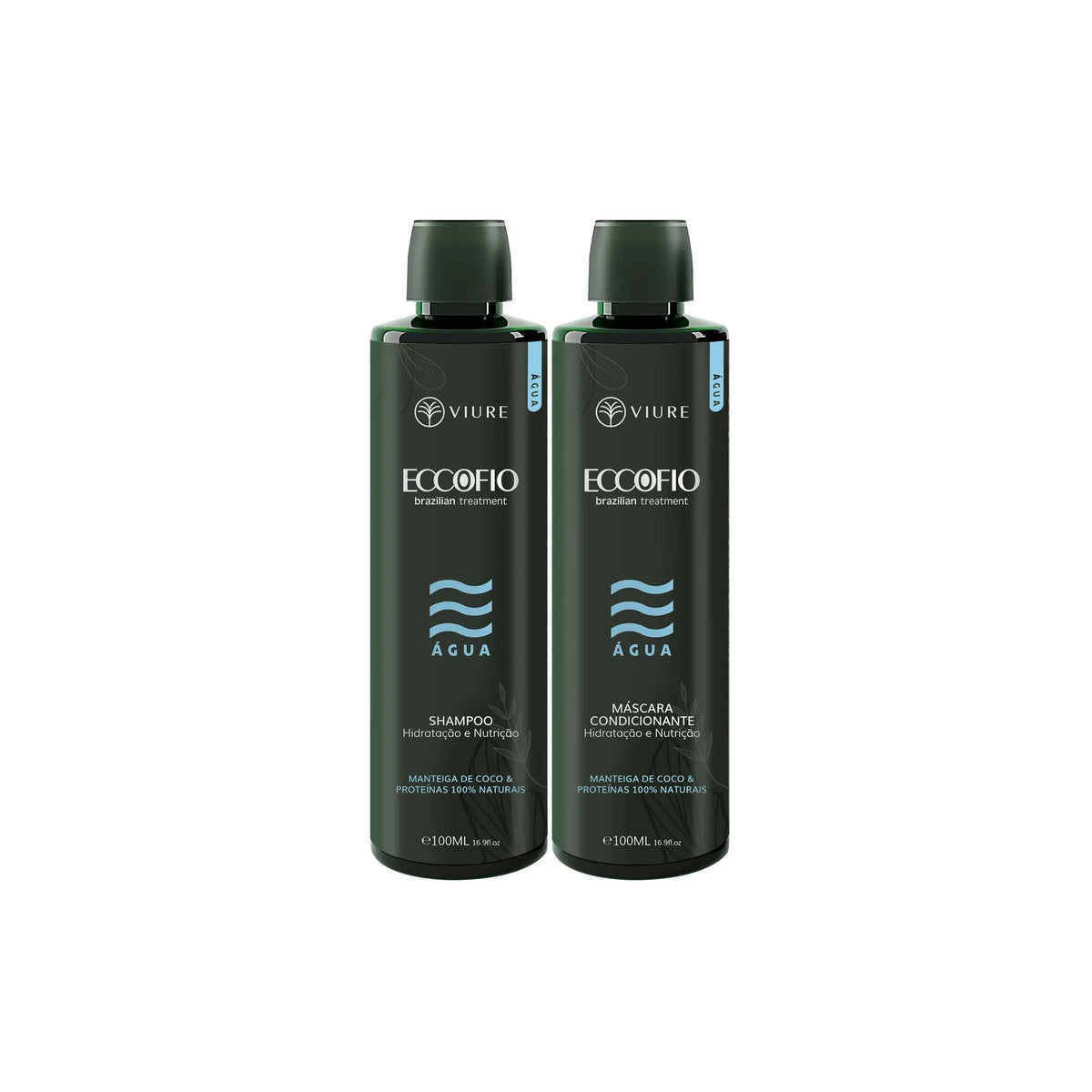 Kit de viagem EccoFio Água - Previne a quebra, indicado para cabelos ressecados e loiros - 100ml
